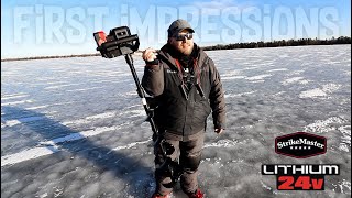 NEW StrikeMaster Lithium 24v ice auger (👀 first impressions) 