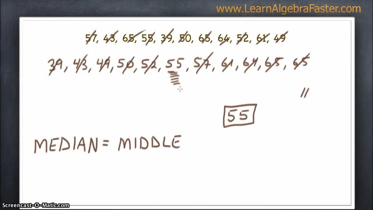 How to Find the Median - YouTube