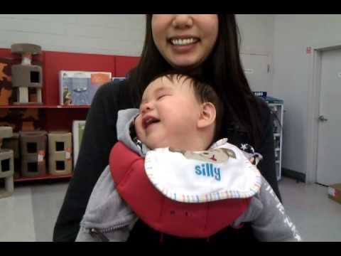 Micah laughing at mommy's hickups (2/5)