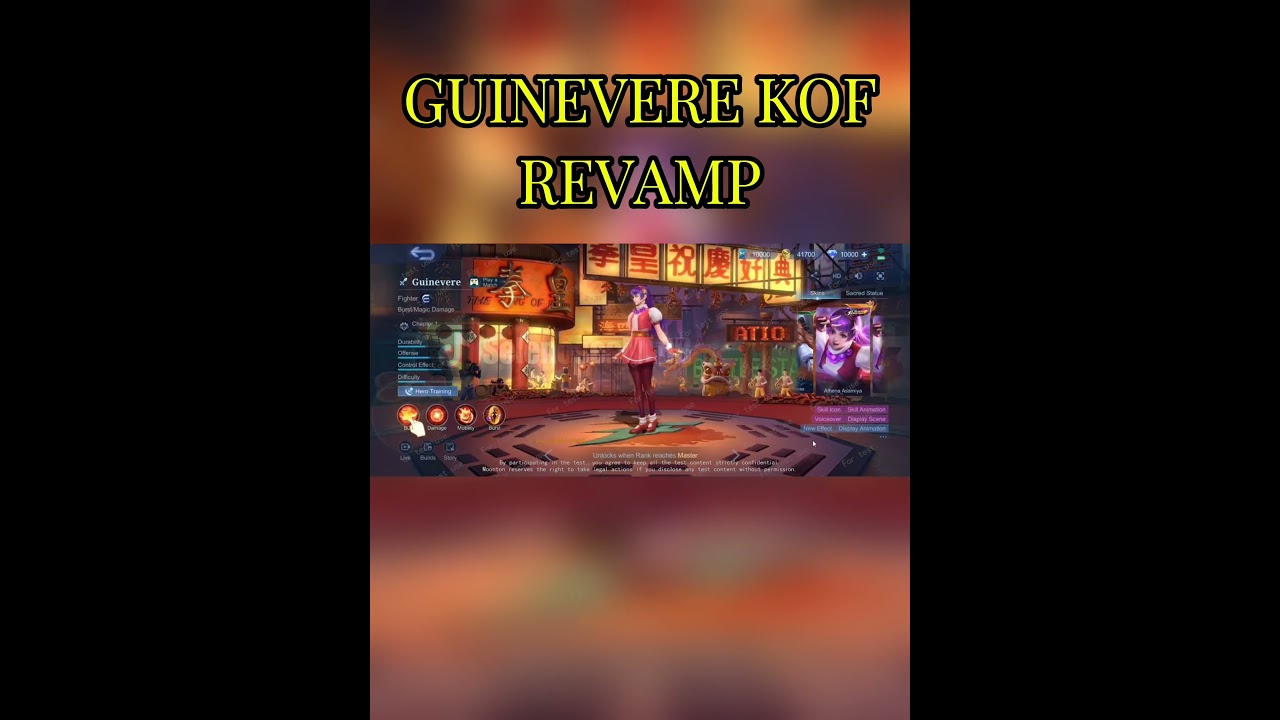 Chỉnh sửa hiệu ứng trang phục KOF Guinevire “Athena Asamiya” 