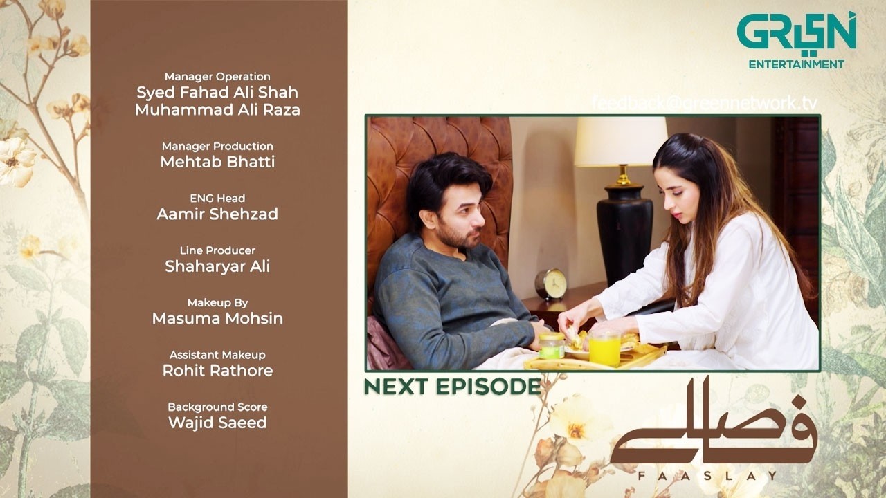 Faaslay Episode 36 Teaser  | Ali Ansari | Saboor Aly | Green TV Entertainment