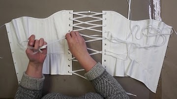 How To Lace Up a Busk-Front Corset