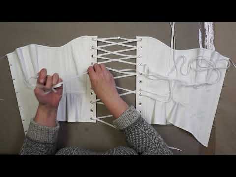 How To Lace Up a Busk-Front Corset