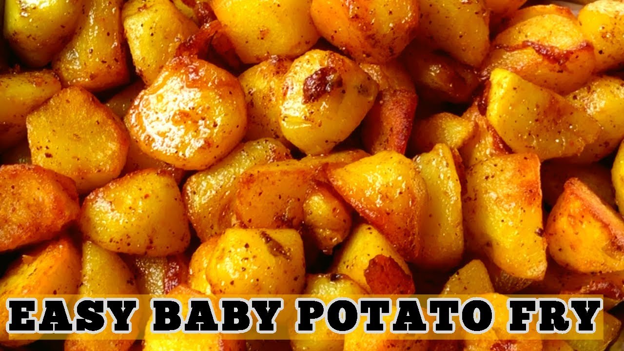 POTATO FRY RECIPE HOW TO MAKE BABY POTATO FRY BABY ALOO FRY RECIPE