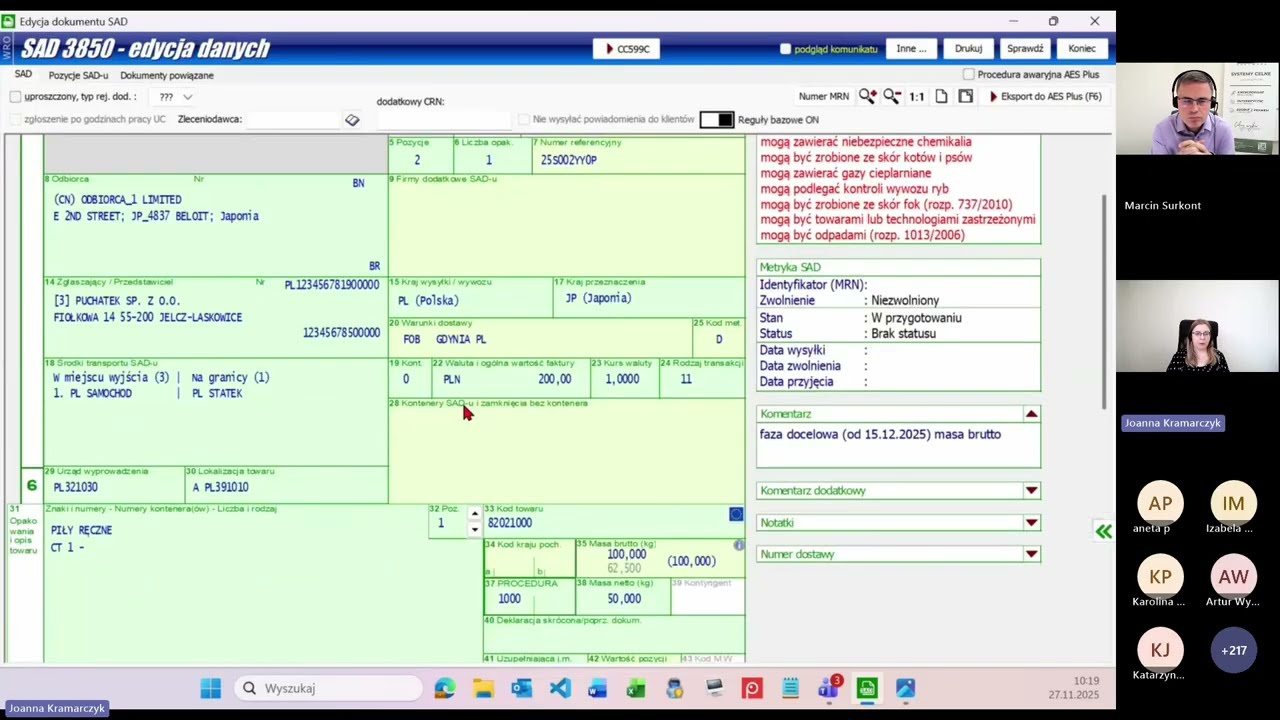 AES+ faza docelowa oraz CBAM 2026