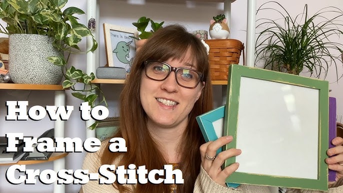 DIY How to Frame Cross Stitch Tutorial 