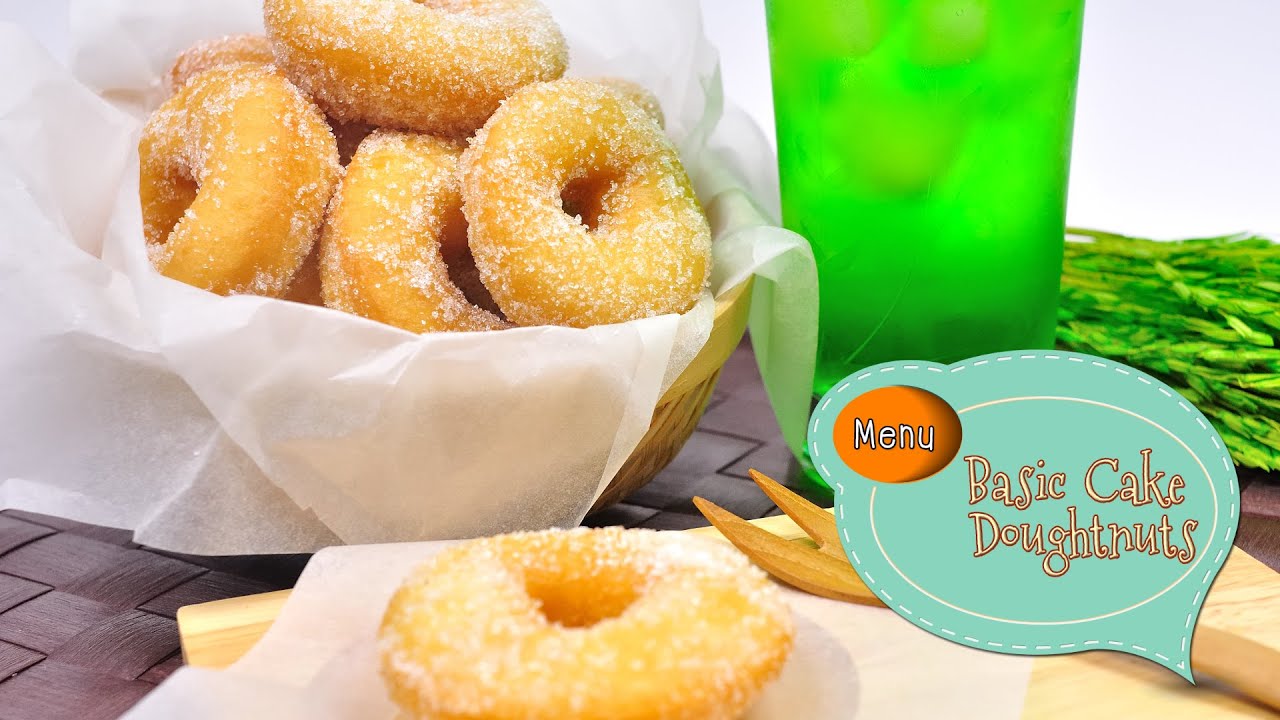 โดนัทเค้ก Basic Cake Doughnuts - 1 Minute Cooking