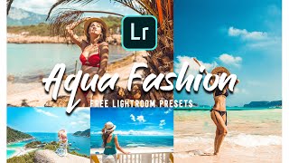 How to Edit Orange and Teal Summer - FREE Lightroom Mobile Presets DNG & XMP | Aqua Fashion Set