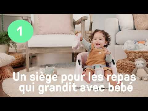 Rehausseur de chaise bébé 2 en 1 rose - Ingenuity