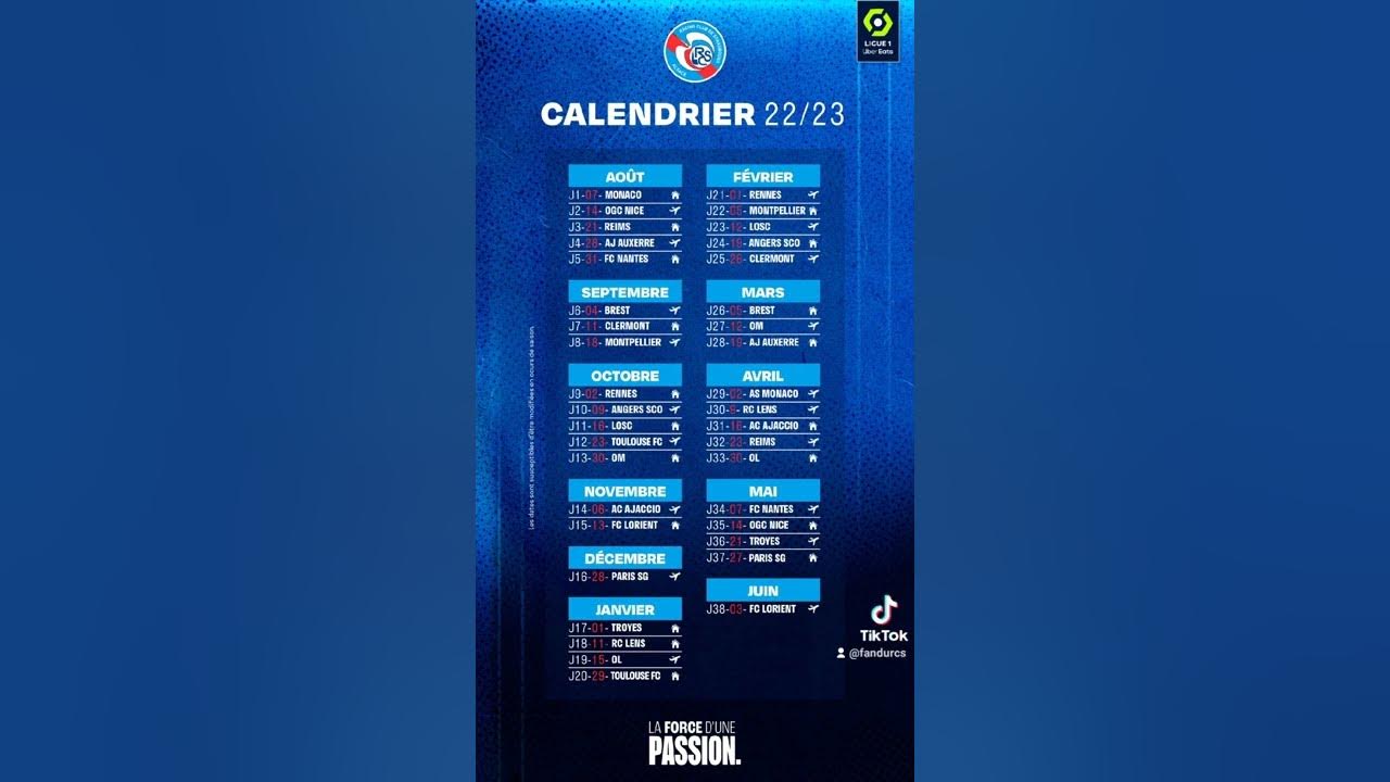 #rcsa calendrier - YouTube