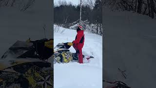 #перевернулся #brp #boondocker #renegade #summit #800R #снегоход #снежик #покатушки #зима