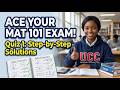 Ace Your MAT 101 Exam! Quiz 1 Step-by-Step Solutions