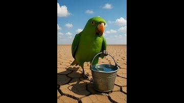 The parrot who saved an orange plant from drying up by watering it !!! #ai #parrot #save #tree