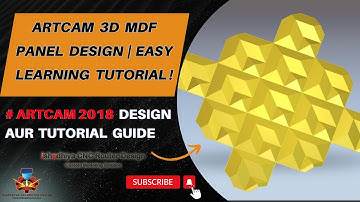ArtCAM 3D MDF Panel Design  Easy Learning Tutorial ! #ishadhiya #tutorial #artcamtutorial #mdfdecor