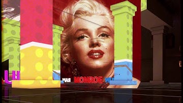 Camera Mapping Cinema 4D - Audrey Hepburn Marilyn Monroe Kurt Cobain Ramones