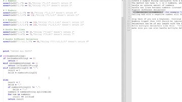 TDD Kata - String Calculator (Python)