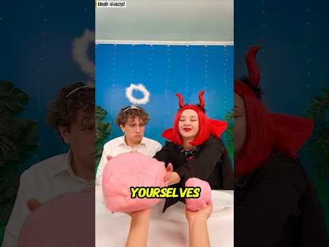 Heaven Vs Hell Cotton Candy Battle In Water Shortvideo