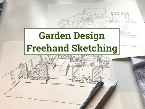 How To Hand Draw Plants Landscape Design?