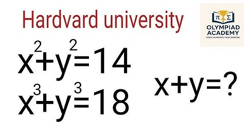 A Nice Algebra Problem Solve | Math Olympiad Question |
