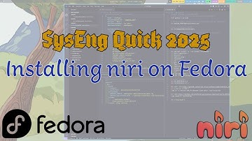 Installing niri on fedora linux