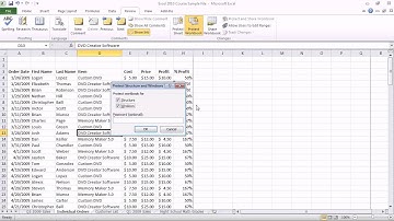 Excel 2010 - Set Password Protection on a Workbook