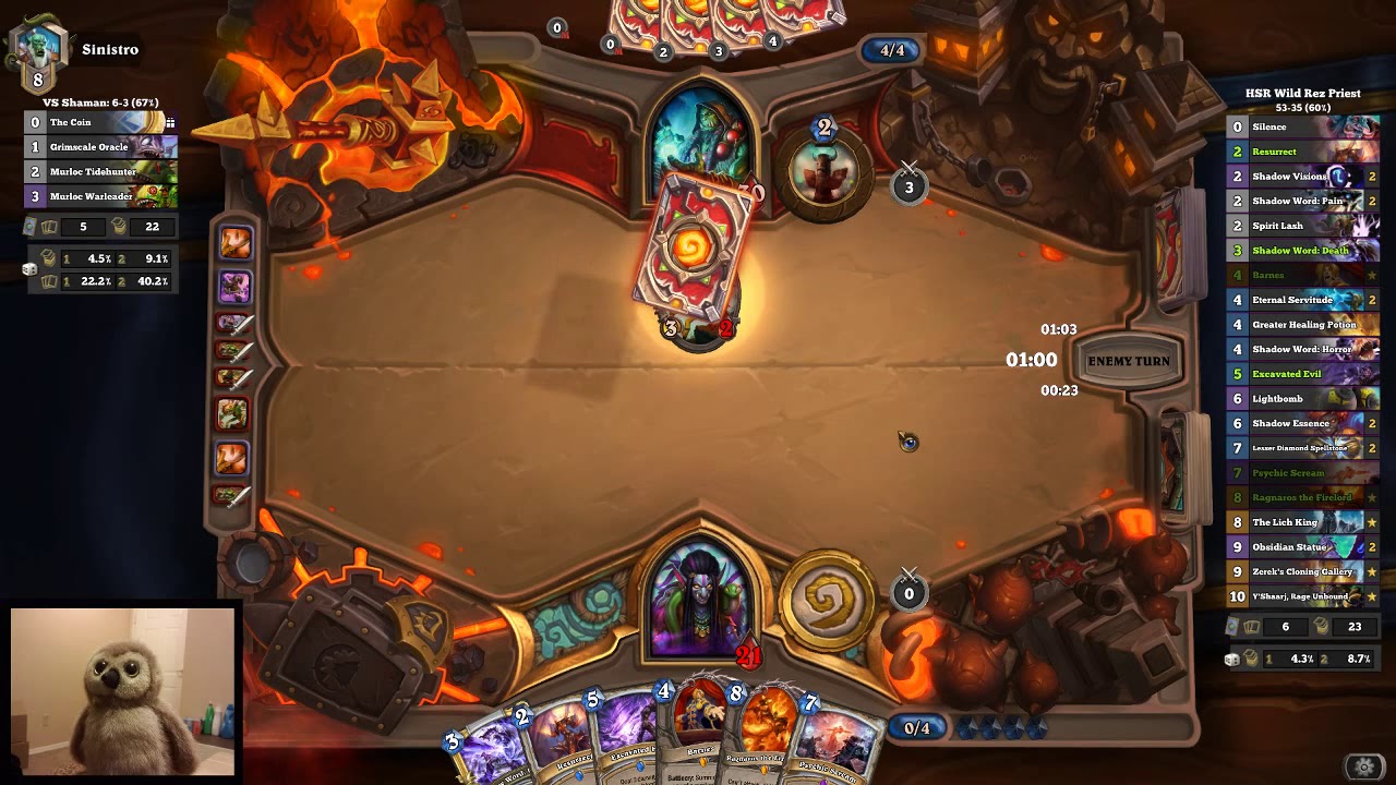 Underbelly Angler vs. Y'Shaarj :: Wild Rez Priest :: Rise of Shadows :: Hearthstone