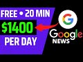 Earn $1400 PER DAY from Google News (FREE)- How to COPY-PASTE and Make Money from Google 2022