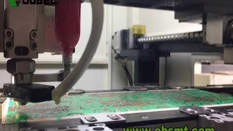 Auto Dispensing of SMD Glue  dispensing Red glue