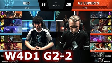 G2 eSports vs H2K Gaming | Game 2 S7 EU LCS Spring 2017 Week 4 Day 1 | G2 vs H2K G2 W4D1