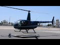 R44 Start-Up &amp; Takeoff From Helipad N513LA - Robinson Helicopter