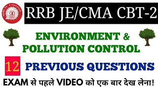 ENVIRONMENT BASICS PREVIOUS PAPER SET-12 FOR RRB JE/CMA CBT-2