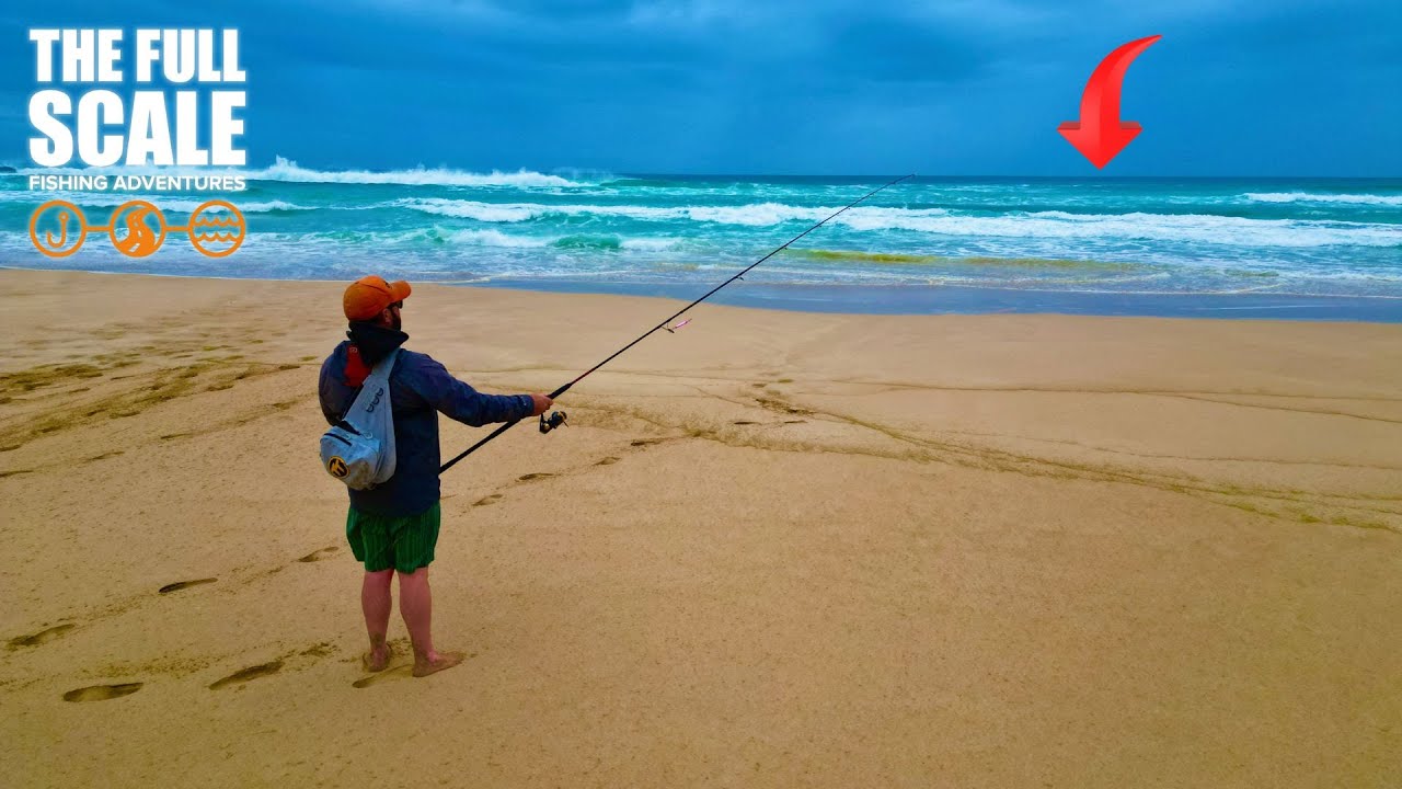Beach Fishing With Lures For Big Salmon The Full Scale YouTube