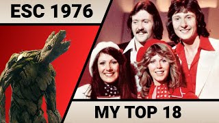 ESC 1976 | My Top 18 (with Comments)