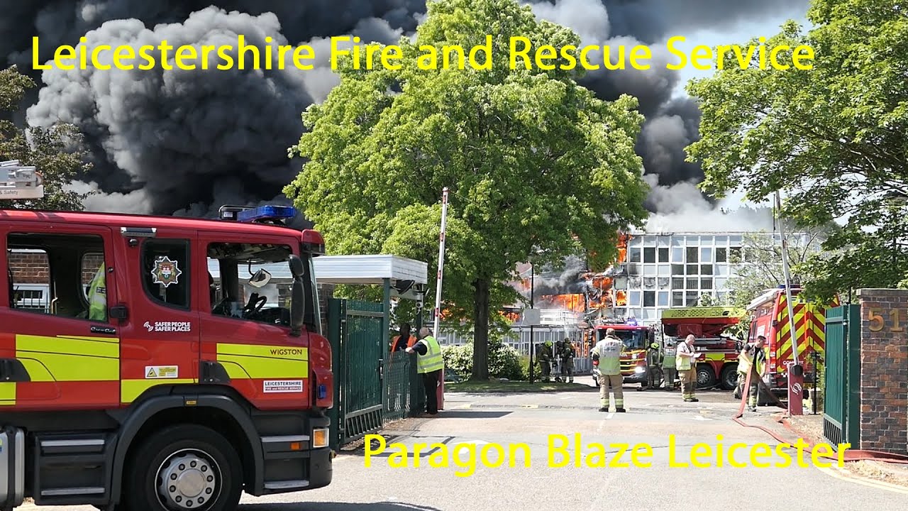 Fire at Paragon inbound mail centre Saffron Road South Wigston