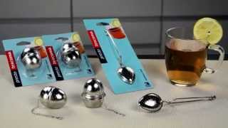 Tea ball infuser, with caddy and tea spoon infuser PRESTO