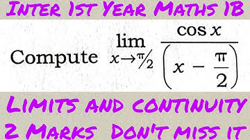 problem on limits in telugu@maths naresh eclass