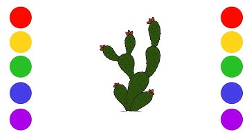 How to Draw a Cactus Easy for Kids | Step by Step Drawing Tutorial