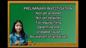 Preliminary Investigation from Inquest Proceeding