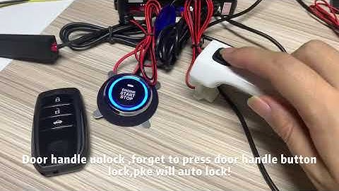 Door handle video  2：cardot 4g gps gsm Pke Keyless Entry engine Start Stop System Car+Alarms