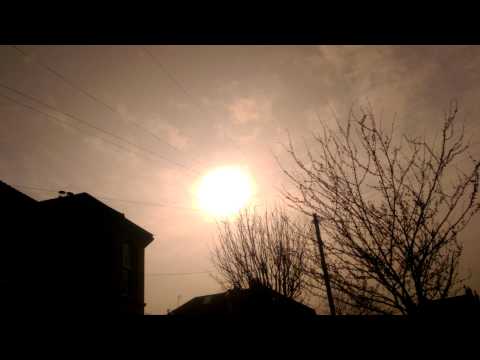 Partial solar eclipse in Bristol England