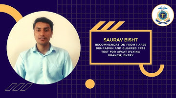 Recommendation from 1 AFSB Dehradun and on clearing the CPSS Test for AFCAT Flying Branch entry