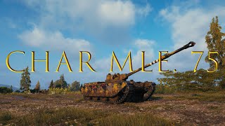 картинка: Char Mle. 75 - очень сложный Французский ЛТ с 3 отметками дает 10500 суммарки на Мурованке!