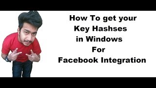 How To Get Key Hashes For Facebook Integration In Android Studio For Windows