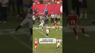 DON’T MAKE A SCENE, IT’S JUST DEAN 👏 📺: #SFvsTB on CBS #interception #buccaneers #nfl #football