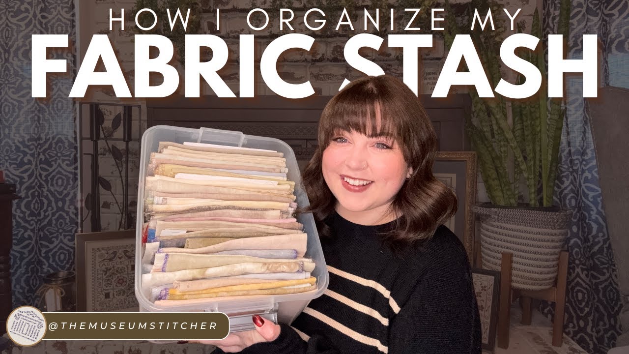 How I Organize my Cross Stitch Fabric!