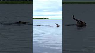 Crocodile vs Antelope #animals #nature #wildlife