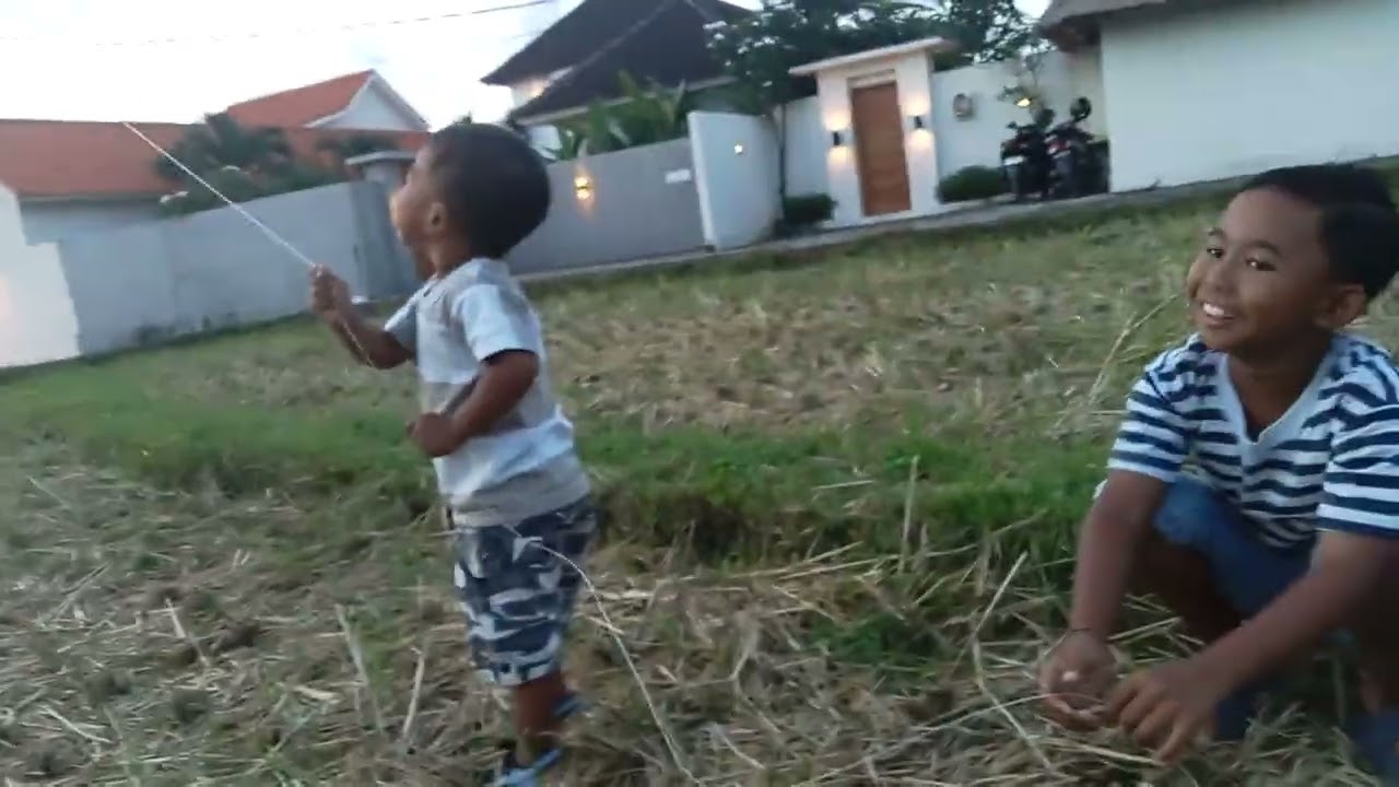 menaikan layang kupu-kupu