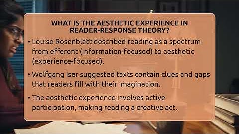 What Is The Aesthetic Experience In Reader-response Theory? - Tales And Texts
