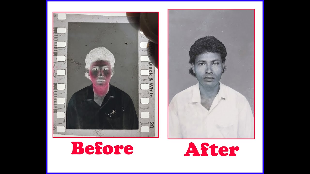 how to convert negative film (photo) to digital picture in photoshop ...