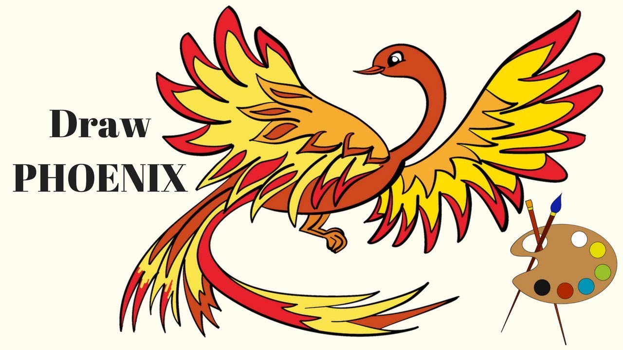 Phoenix Drawing Step By Step : How to Draw a PHOENIX Step by Step